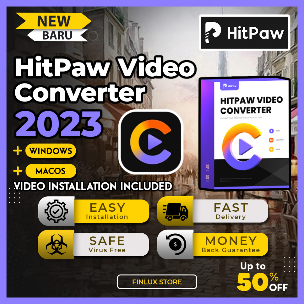 HitPaw Video Converter v2.6.1 Latest 2023 Lifetime For McOS