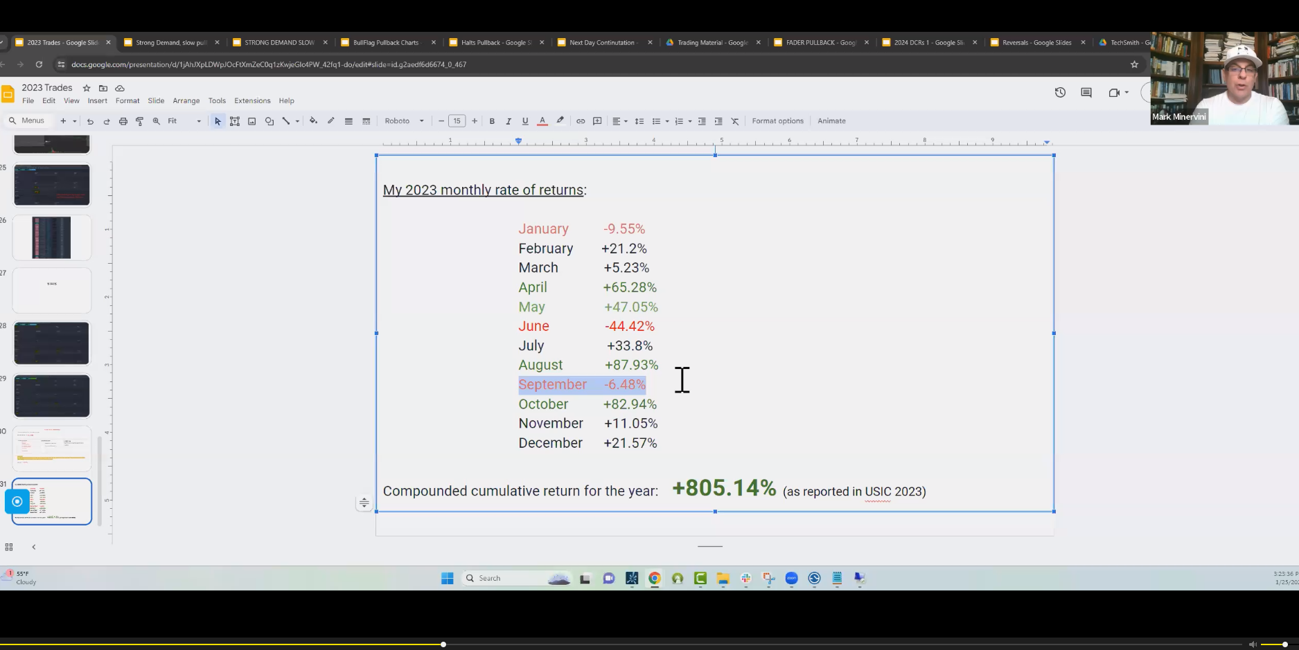 Mark Minervini采访2023美国投资冠军Gajjala (805.1% return)视频中英字幕