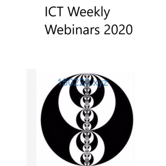 ICT 2020 Weekly Webinars