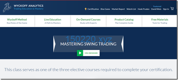 Wyckoff Analytics Mastering Swing Trading-TheTrendFollowing