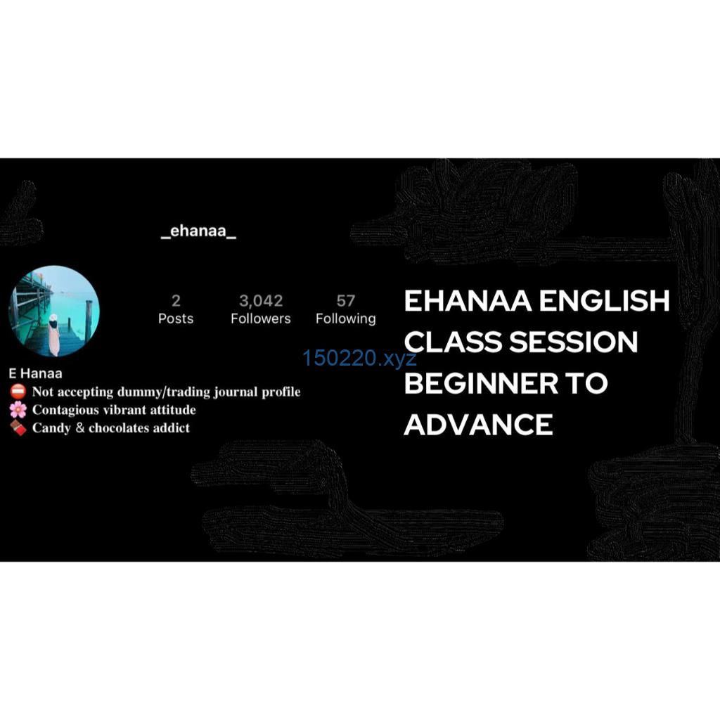 Ehanaa Coaching in English-TheTrendFollowing